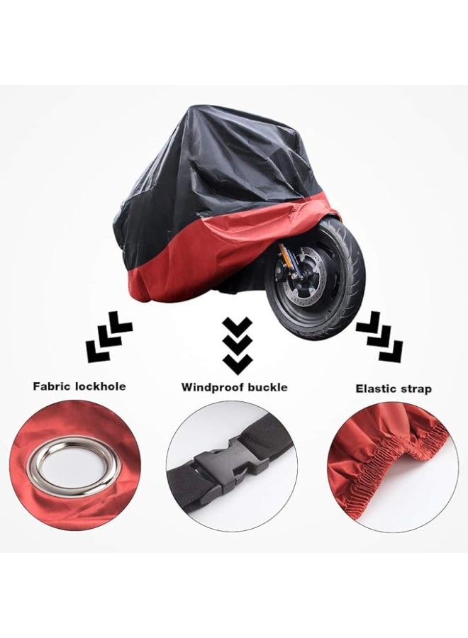 Waterproof Motorcycle Cover, Motorcycle or Scooter Cover Oxford 190T, Protection Against Dust, UV, Debris, Rain, for Motorcycles - Image 5